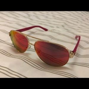 Calvin Klein pink aviators